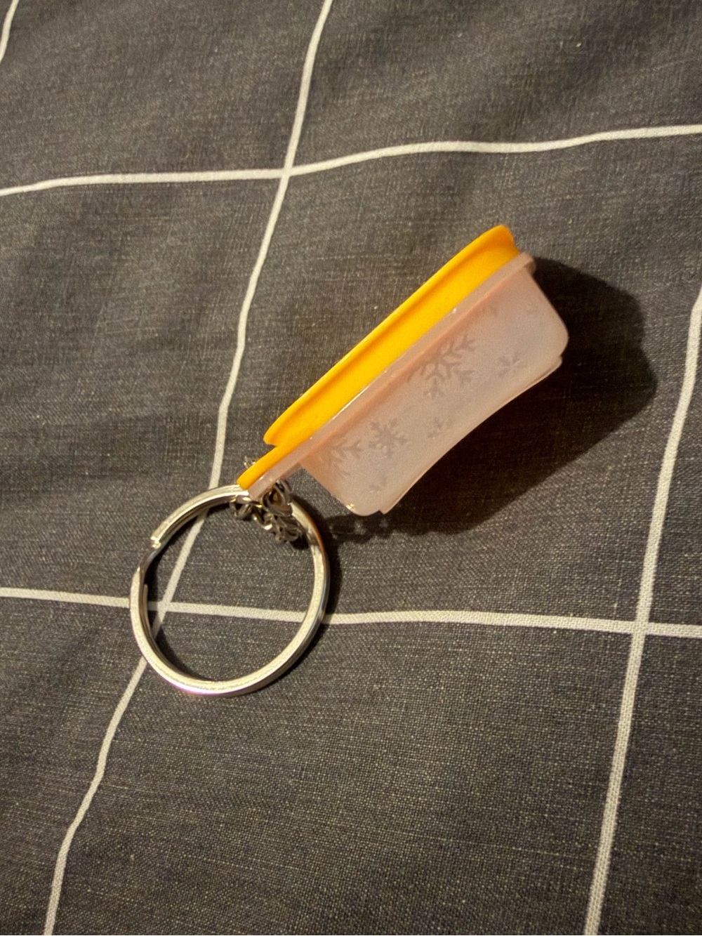 vintage tupperware keychain